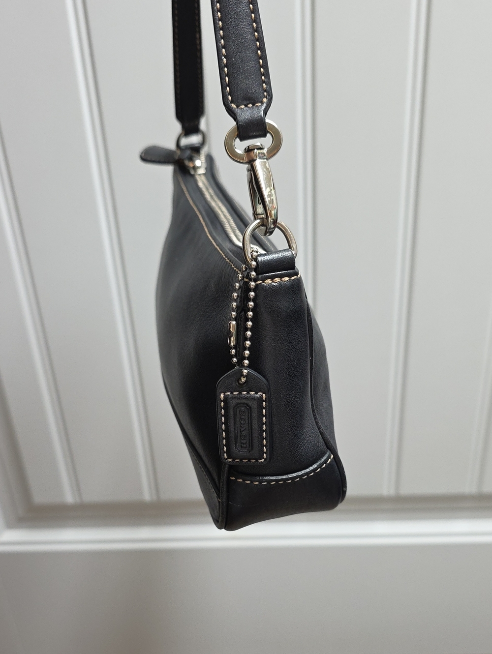 Coach Hamptons Vintage 7785 Black Leather Mini Shoulder Bag - Picture 5 of 7